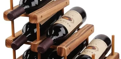 Porte bouteille vin en bois