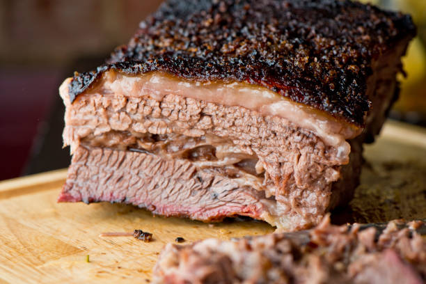 Brisket de bœuf braisé au vin rouge