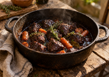 Daube de biche au vin rouge : la recette mijotée et quel vin choisir ?